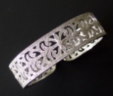 LESLIE DESIGNER STERLING & DIAMOND BRACELET