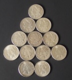 12 SILVER DOLLAR COINS