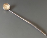 ANTIQUE GEORGE II 1/2 CROWN SILVER LADLE