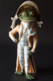 ANTIQUE ANTHROPOMORPHIC FROG FIGURINE