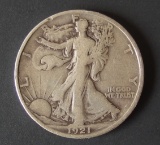 1921-S WALKING LIBERTY SILVER HALF DOLLAR COIN