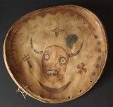 NORTHERN PLAINS INDIAN HIDE SHIELD