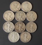 WALKING LIBERTY SILVER HALF DOLLAR COINS