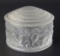 LALIQUE 'ENFANTS' CRYSTAL POWDER BOX