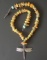 STERLING AMBER TURQUOISE DRAGONFLY NECKLACE