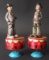 PAIR VINTAGE TAP-DANCER TIN TOYS