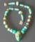 FAR EASTERN TURQUOISE AMBER STERLING NECKLACE