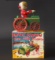 VINTAGE CRAZY CLOWN TIN TOY WITH BOX