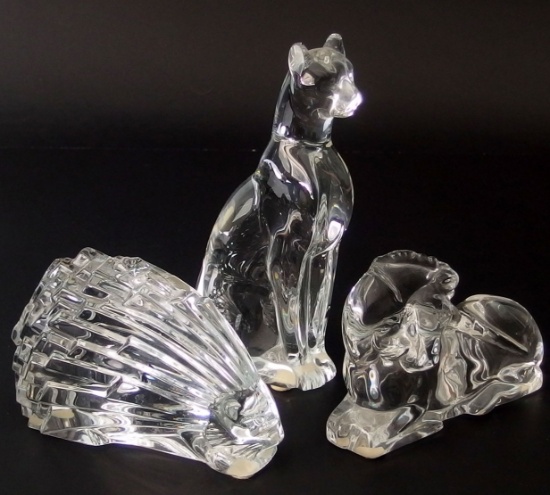 BACCARAT CRYSTAL ANIMAL FIGURINES