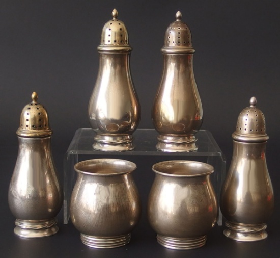 STERLING S/P SHAKERS & GOBLETS