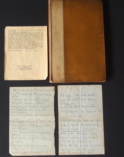 OSCAR WILDE: 1898 ED SIGNED BOOK +4 PG HANDWRITTEN POEM
