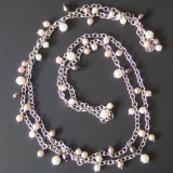 STERLING & PEARL NECKLACE