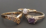 ANTIQUE & VINTAGE GOLD RINGS (3)