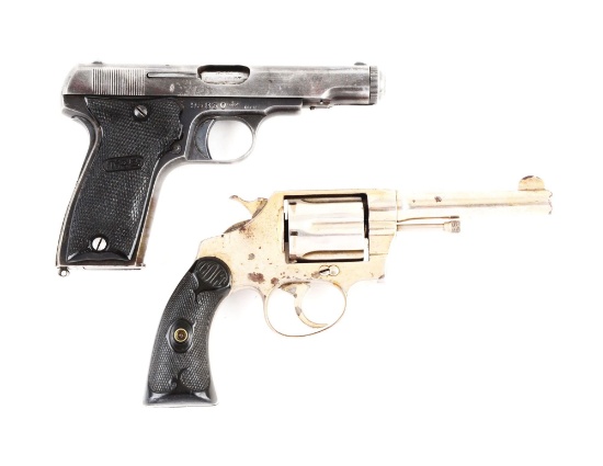 (C) Lot of 2: Pre-War Handguns.