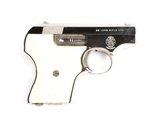 (M) Nickel S&W Model 61-2 Semi-Automatic Pistol.