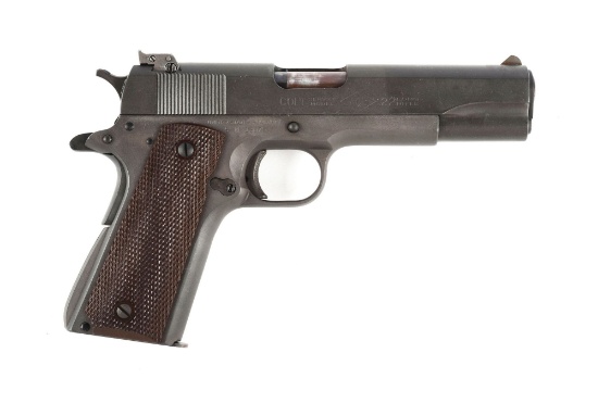 (C) Colt Model 1911-A1 Parkerized Service Model Ace Semi-Automatic Pistol.