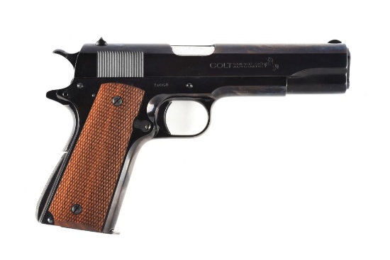 (C) Pre-War Colt Model 1911-A1 .38 Super Semi-Automatic Pistol.