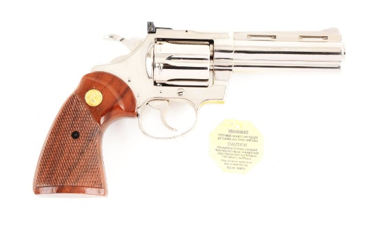 (M) Scarce Boxed Nickel 4" .22 Caliber Colt Diamondback Revolver.