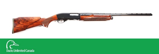(C^) Custom Remington Model 870 Slide Action Shotgun.