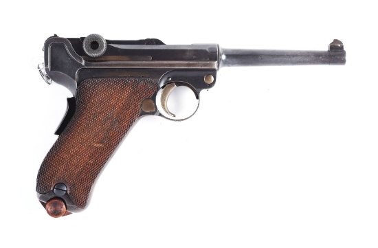 (C) DWM 1906 Brazilian Luger Semi-Automatic Pistol.