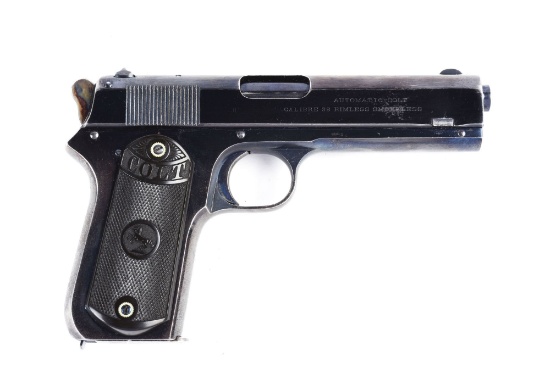 (C) Colt Model 1903 Hammer Semi-Automatic Pocket Pistol.