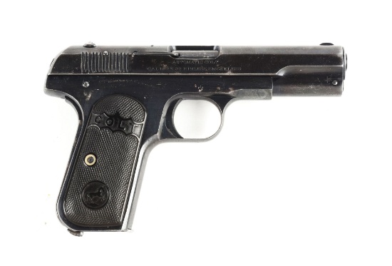 (C) Early 2-Digit (86) Colt Model 1903 Hammerless Pocket Automatic Pistol.