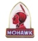 Mohawk Gasoline Cathedral Double Sided Porcelain Neon Sign.