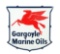 Rare Gargoyle Marine Oils w/ Pegasus Graphic Porcelain Sign.