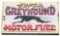 Super Greyhound Motor Fuel Porcelain Sign w/ Added Neon.