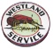 Very Rare Westland Gas Service Station Porcelain Neon Sign w/ Buffalo Graphic.