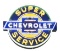 Chevrolet Super Service Porcelain Sign w/ Added Neon.