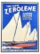 Very Rare The New Zerolene With Sail Boats Paper Advertising Poster.