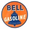 Bell Gasoline Tin Station Sign w/ Bell Graphic.