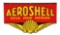 Aeroshell Huile Pour Moteurs Die-Cut Porcelain Sign.