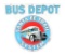 Santa Fe Trail System Bus Depot Porcelain Sign w/ Bus Graphics.