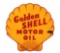 Golden Shell Motor Oil Porcelain Clam Shaped Sign.