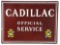 Cadillac Official Service Porcelain Sign.