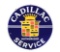 Cadillac Authorized Service w/ Crest Graphic Porcelain Sign.