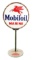 Mobiloil Marine w/ Pegasus Graphic Porcelain Lollipop Sign.