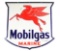Mobilgas Marine w/ Pegasus Graphic Porcelain Shield Shaped Sign.