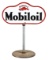 Mobiloil With Gargoyle Porcelain Lollipop Sign.
