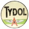 Tydol Flying A Green Stripe Porcelain Station Identification Sign.