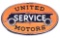 United Motors Service Porcelain Neon Sign w/ Articulating Wheels.