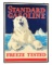 Standard Gasoline Freeze Tested w/ Polar Bear Paper Advertising Poster.