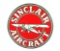 Sinclair Aircraft Gasoline w/ Airplane Graphic Porcelain Sign.