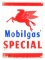 Mobilgas Special Porcelain Sign w/ Pegasus Graphic.