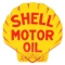 Shell Motor Oil Porcelain Curb Sign.