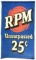 RPM Unsurpassed 25¢ Motor Oil Canvas Banner.