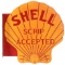 Reproduction Shell Gasoline Die-Cut Flange Sign.