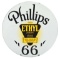 Phillips 66 Gasoline w/ Ethyl Logo Porcelain Curb Sign.